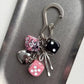 Classic Unique Dice Retro Design Personalized Phone Charm Keychain