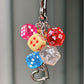 Classic Unique Dice Retro Design Personalized Phone Charm Keychain